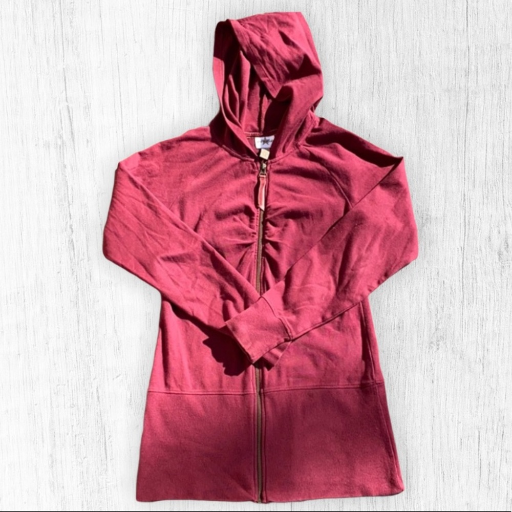 Maroon Long Sleeve Hoodie